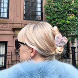 Handmade Snakeskin Heart Acetate Claw Hair Clip | Eco-Friendly