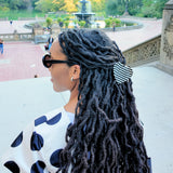 Hand-painted Polka Dot Heart Hair Claw Clip | Eco-Friendly