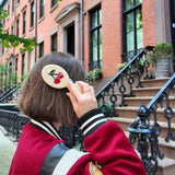 Hand-painted Cherry Hearts Handbag Hero Brush | Eco-Friendly