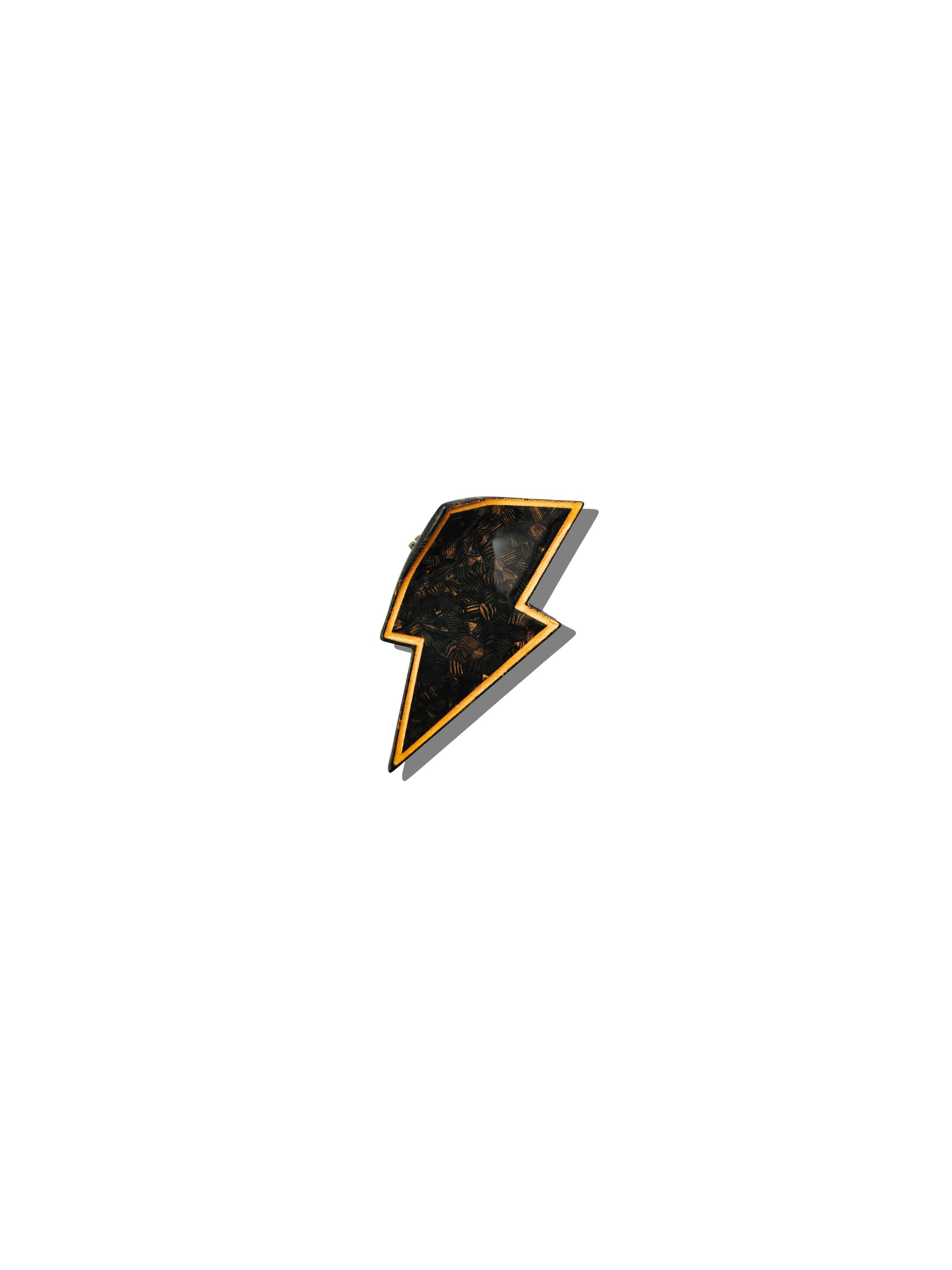 Hand-painted Lightning Bolt Hair Claw Clip | Eco-Friendly