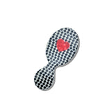 Hand-painted Polka Dot Heart Handbag Hero Brush | Eco-Friendly
