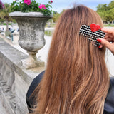 Hand-painted Polka Dot Heart Pocket Comb