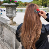 Hand-painted Polka Dot Heart Pocket Comb