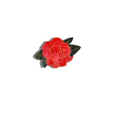 Hand-painted Vintage Rose Laydown Hair Claw Clip | Eco-Friendly