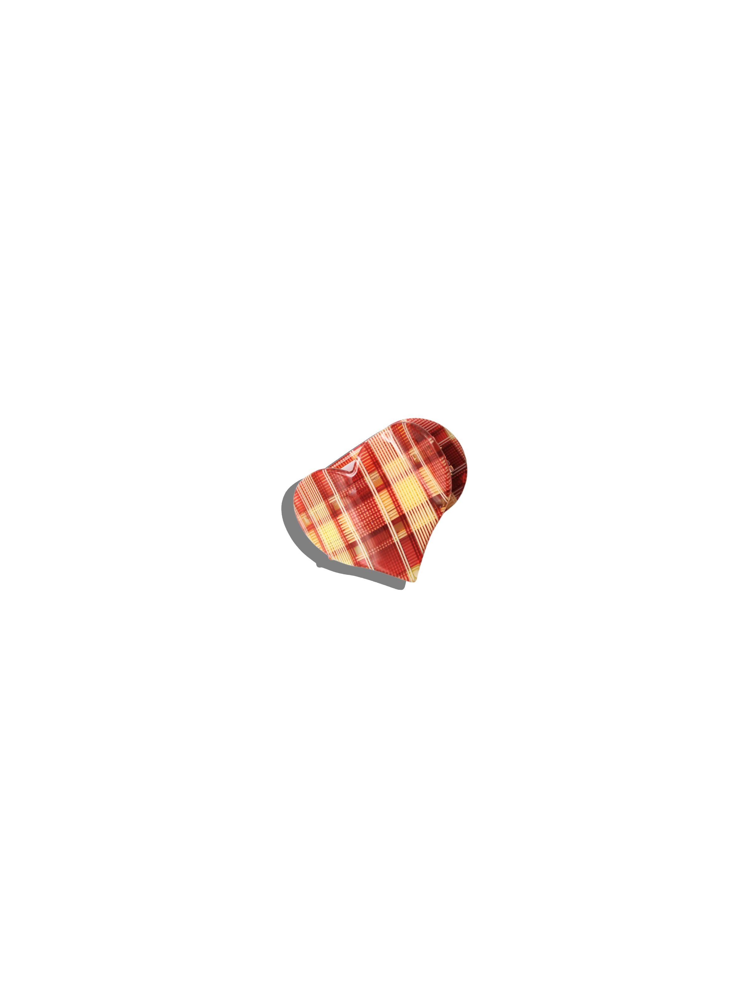 Handmade Mini Heart Lay Down Claw Clip | Eco-Friendly