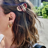 Handmade Mini Heart Lay Down Claw Clip | Eco-Friendly