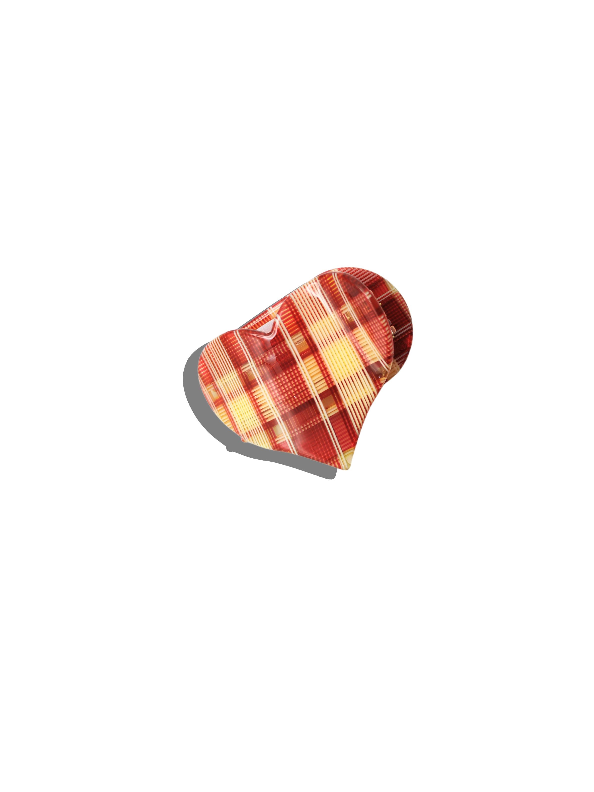 Hand-painted Heart Lay Down Hair Claw Clip - Limited Edition