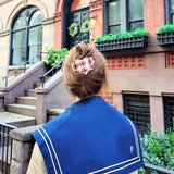 Handmade Heart Lay Down Claw Clip | Eco-Friendly