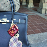 Handmade Heart Bag Charm + Keychain - Limited Edition