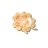 Hand-painted Lucky Clover Compact Mirror | Eco-Friendly