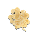 Hand-painted Lucky Clover Compact Mirror | Eco-Friendly