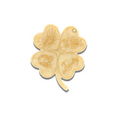 Hand-painted Lucky Clover Compact Mirror | Eco-Friendly