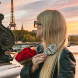 Hand-painted Americana Teddy Handbag Hero Brush | Eco-Friendly
