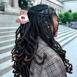 Hand-painted Americana Teddy Bear Claw Hair Clip | Eco-Friendly