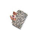 Hand-painted Americana Teddy Pocket Comb