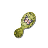 Hand-painted Pink Butterfly Handbag Hero Brush | Eco-Friendly