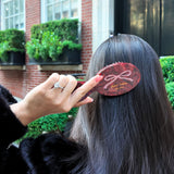 Hand-painted Vintage Bow Handbag Hero Brush | Eco-Friendly