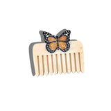 Hand-painted Monarch Butterfly Pocket Comb