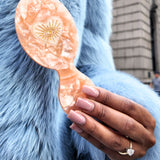 Hand-painted Celestial Heart Handbag Hero Brush | Eco-Friendly