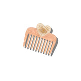 Hand-painted Celestial Heart Pocket Comb | Eco-Friendly