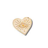 Hand-painted Celestial Heart Compact Mirror | Eco-Friendly