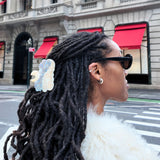 Hand-painted Celestial Moon Claw Clip