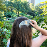 Hand-painted Celestial Moon Gua Sha Treatment Comb | Eco-Friendly