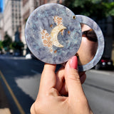 Hand-painted Celestial Moon Compact Mirror