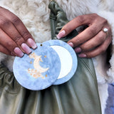Hand-painted Celestial Moon Compact Mirror