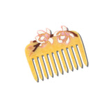 Hand-painted Magnolia Pocket Comb
