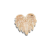 Hand-painted Angel Wings Compact Mirror