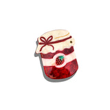 Hand-Painted Strawberry Jam Compact Mirror