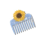 Hand-painted Sunflower Pocket Comb