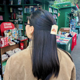 Hand-painted Recipes Book Claw Hair Clip | Eco-Friendly