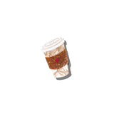 Hand-painted Mini Coffee Cup Claw Hair Clip | Eco-Friendly