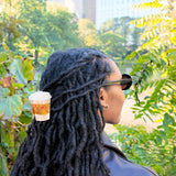 Hand-painted Mini Coffee Cup Claw Hair Clip | Eco-Friendly