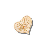 Hand-painted Celestial Heart Lay down Claw Clip