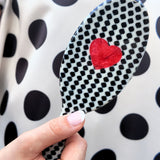 Hand-painted Polka Dot Heart Amazing Hair Day Brush | Eco-Friendly