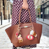 Hand-painted Morpho Butterfly Bag Charm + Keychain | Eco-Friendly