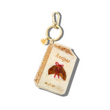 Hand-painted Recipe Book Bag Charm + Keychain | Eco-Friendly