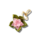Hand-painted Origami Magnolia Bag Charm + Keychain