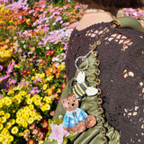 Hand-painted Origami Magnolia Bag Charm + Keychain