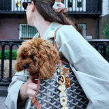 Hand-painted Doodle Puppy Bag Charm + Keychain | Eco-Friendly