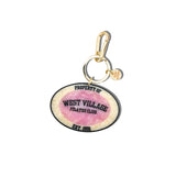 Hand-painted West Village Pilates Club Bag Charm + Keychain | Eco-Friendly