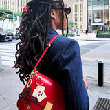 Hand-painted New York T-shirt Bag Charm + Keychain | Eco-Friendly