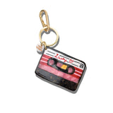 Hand-painted Lucky Cassette Bag Charm + Keychain