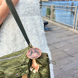 Hand-painted Lucky Mustang Rodeo Bag Charm + Keychain | Eco-Friendly