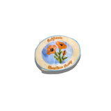 Hand-painted California Sunshine Patch Lay Down Claw Clip | Eco-Friendly