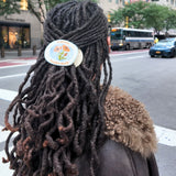 Hand-painted California Sunshine Patch Lay Down Claw Clip | Eco-Friendly