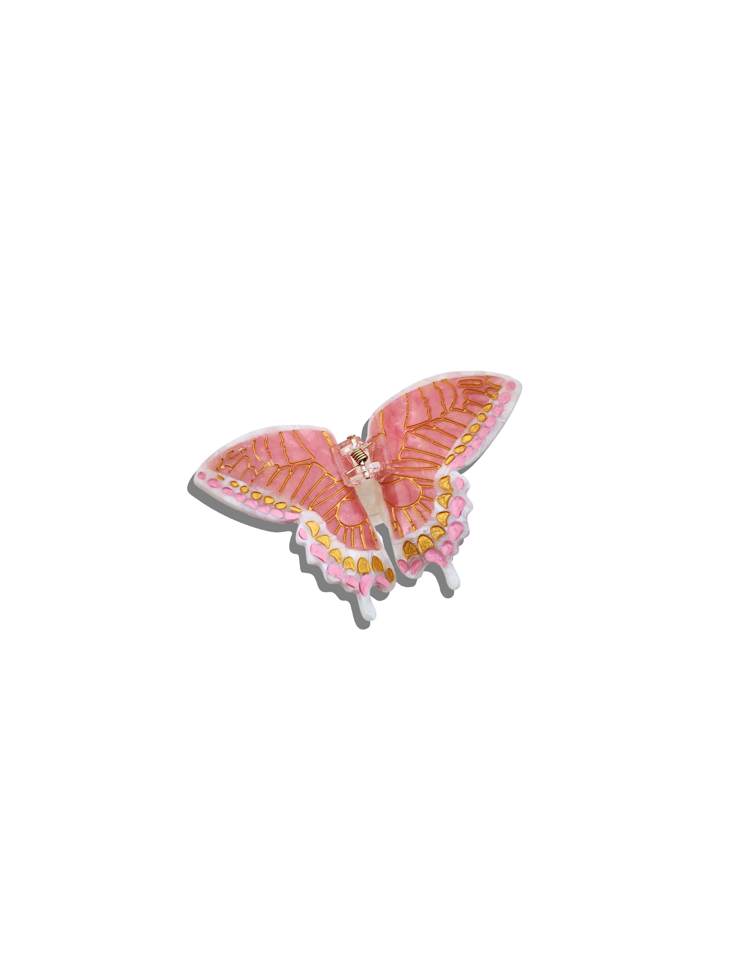 Hand-Painted Mini Swallowtail Butterfly Claw Hair Clip | Eco-Friendly